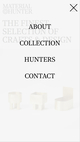 screenshot of Material Hunter mobile menu modal